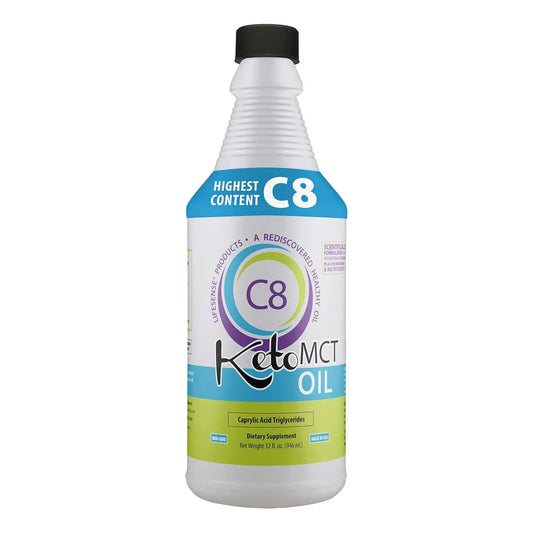 Ketomct C8 Oil 946 Ml Aceite MCT Potencia Máxima Energía Instantánea Y Quema De Grasa