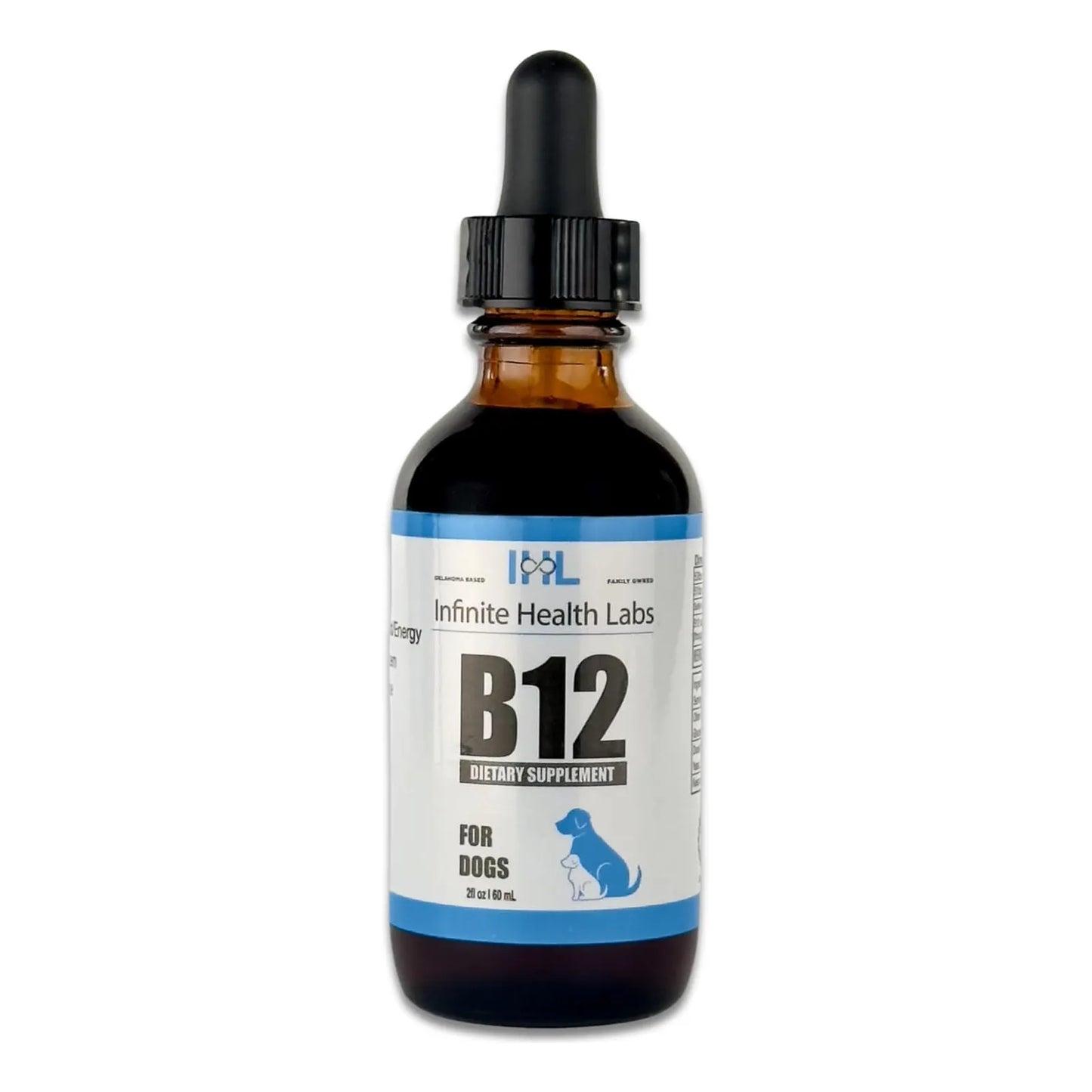 Vitamina Líquida B12 Metilcobalamina Para Perros Medianos y Grandes Energía y Vitalidad