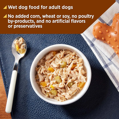 Alimento Humedo Sin Cereales Para Perros Sabor Pollo Y Pavo Nature’s Recipe Pack X12