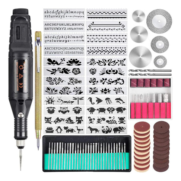 Kit De Grabado Uolor 108 Piezas Herramienta Multifuncional Para Joyeria Madera Y Mas