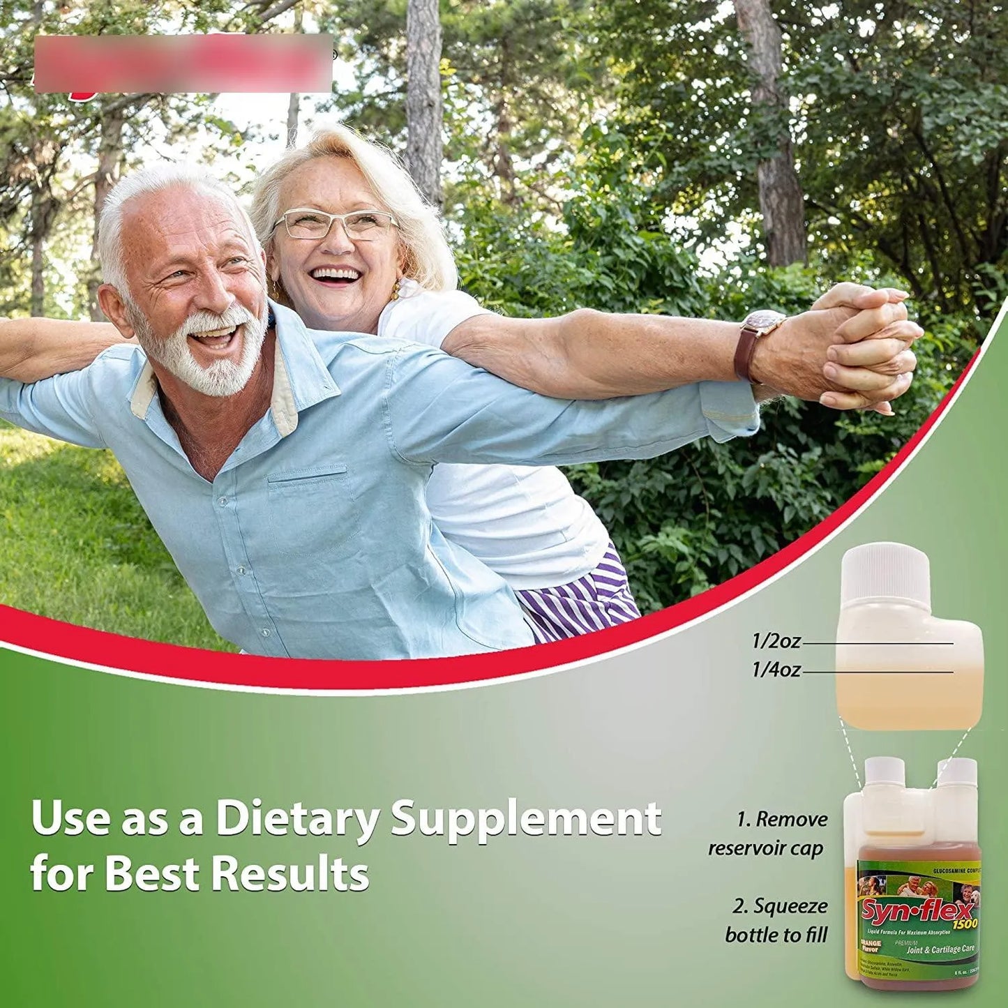Glucosamina Liquida 1500 Mg Con Condroitina Y Corteza De Sauce Sabor Naranja