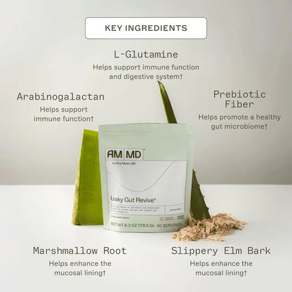 Polvo De Glutamina Dr Amy Myers Reparacion Intestinal Reduce Hinchazon