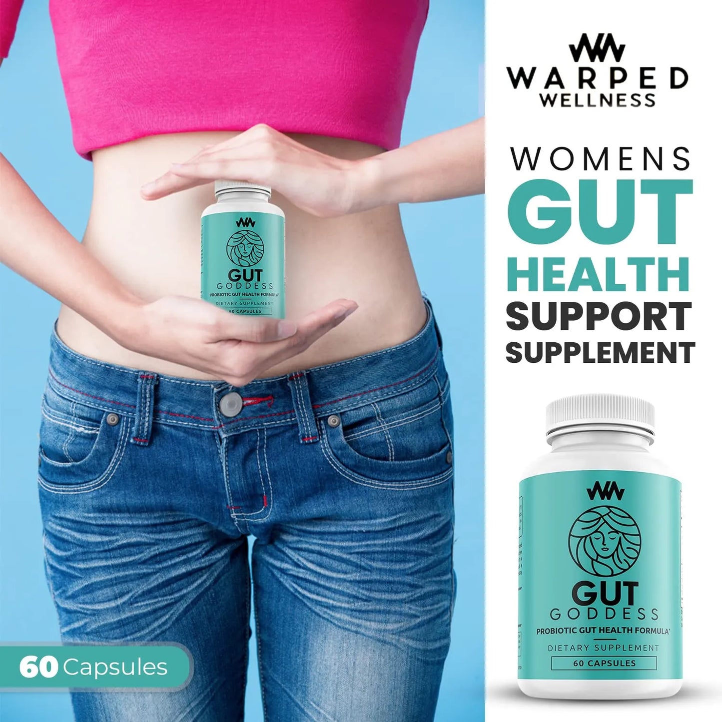 Suplemento Digestivo Para Mujer Probiótico Y Enzimas Salud Intestinal