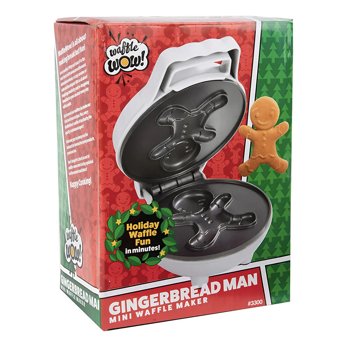 Mini Gofrera Hombre Pan Jengibre Cocina Facil Divertida Decoracion Navidad