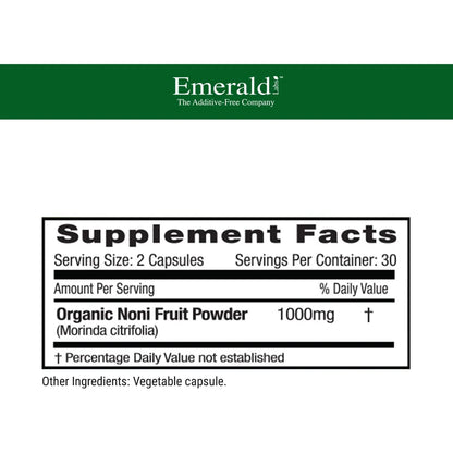 Noni Fruit Capsulas Digestivas Antioxidantes Inmunologicas Emerald Labs 60 Capsulas