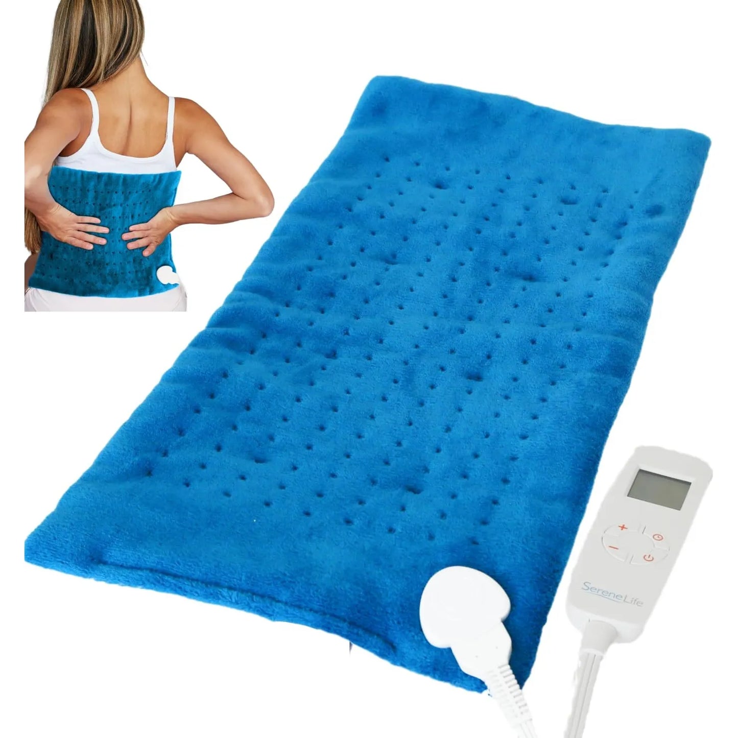 Almohadilla Termica Electrica Grande Para Aliviar Dolores Musculares Y Menstruales