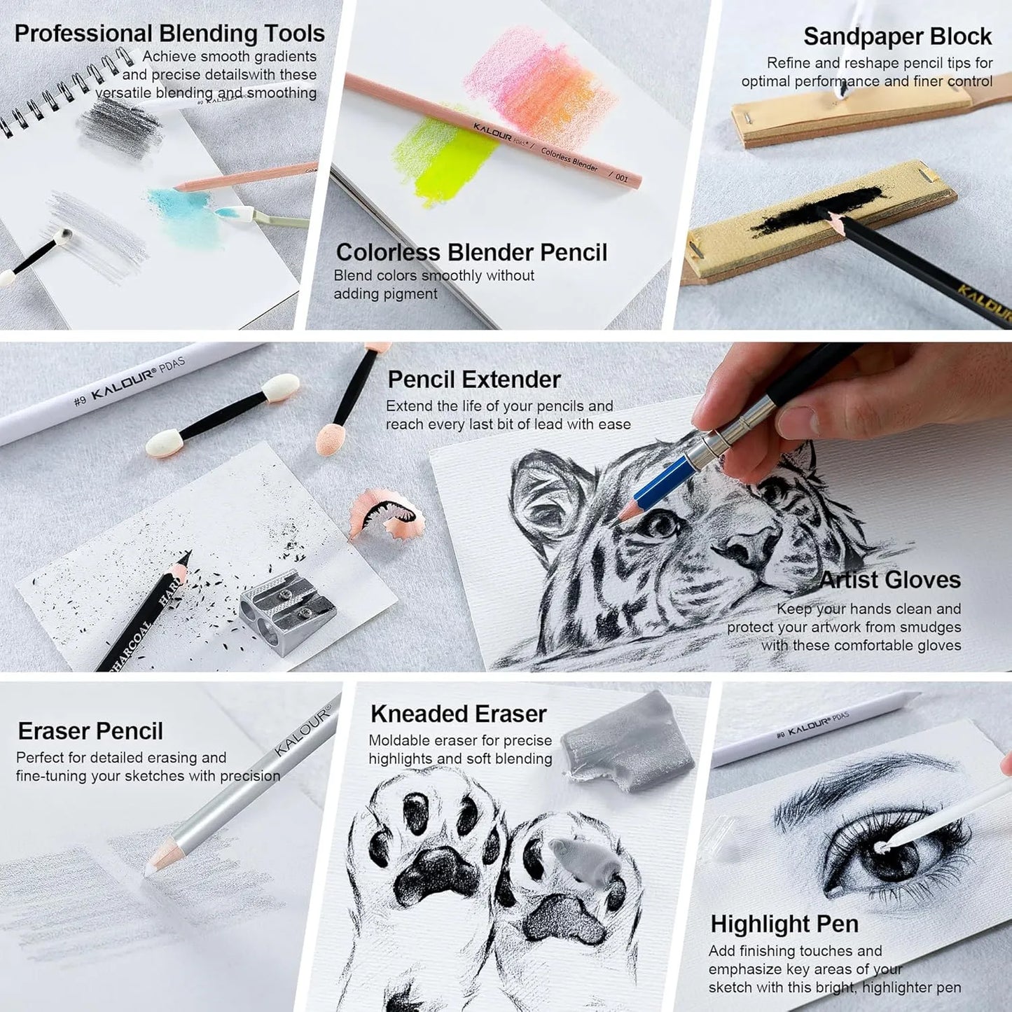 Kit Completo De Arte 154 Piezas Profesional Con Cuaderno Y Tutorial