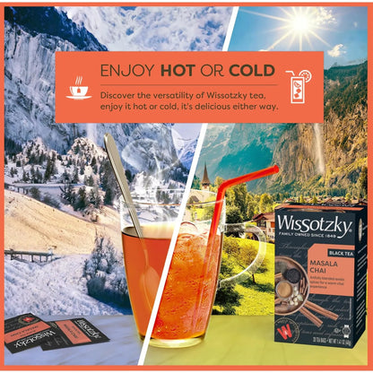 Té Negro Masala Chai Wissotzky 120 Bolsas Antioxidante Aromático