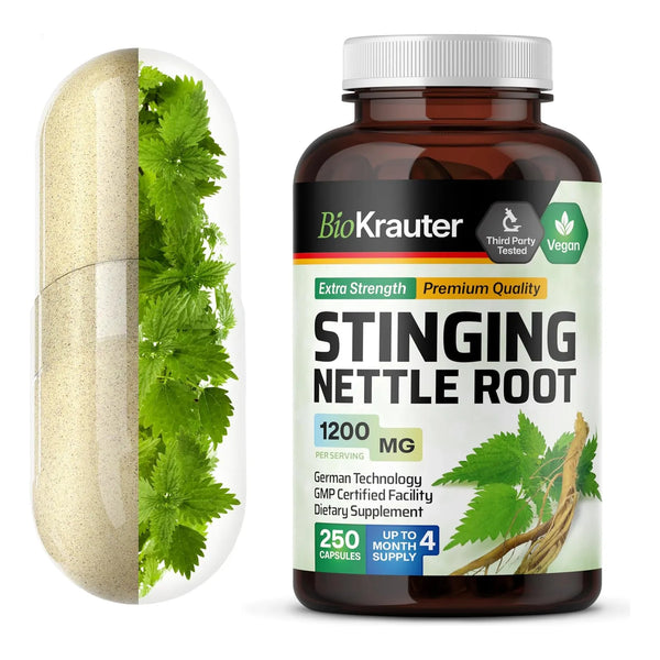 Capsulas Ortiga Urinaria 1200 Mg 250 Unidades Naturales Apoyo Tracto Urinario