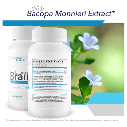 Suplemento Cerebral Premium Unbreakable Brain Pro Memoria Y Concentración