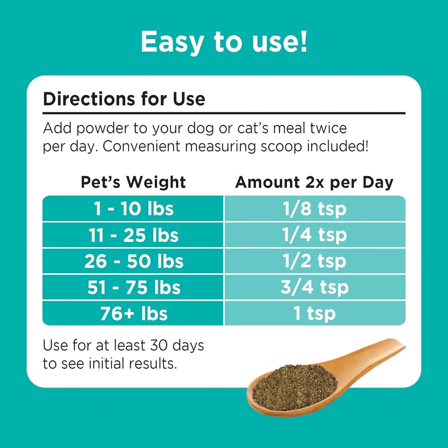 Polvo De Algas Omega 3 Vitaminas Y Enzimas Digestivas Para Mascotas 1 Libra