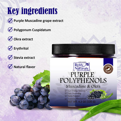 Suplemento De Polifenoles Morados Antioxidante Con Extracto De Uva Muscadina