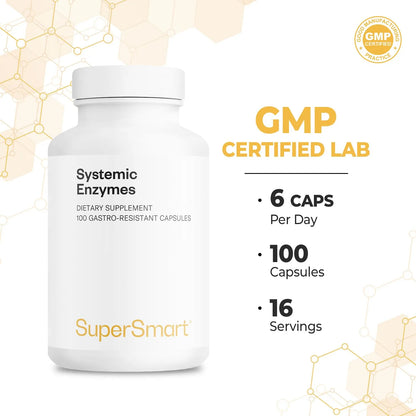 Enzimas Sistémicas Alta Potencia Con Bromelina Proteasa Lipasa Digestión Óptima