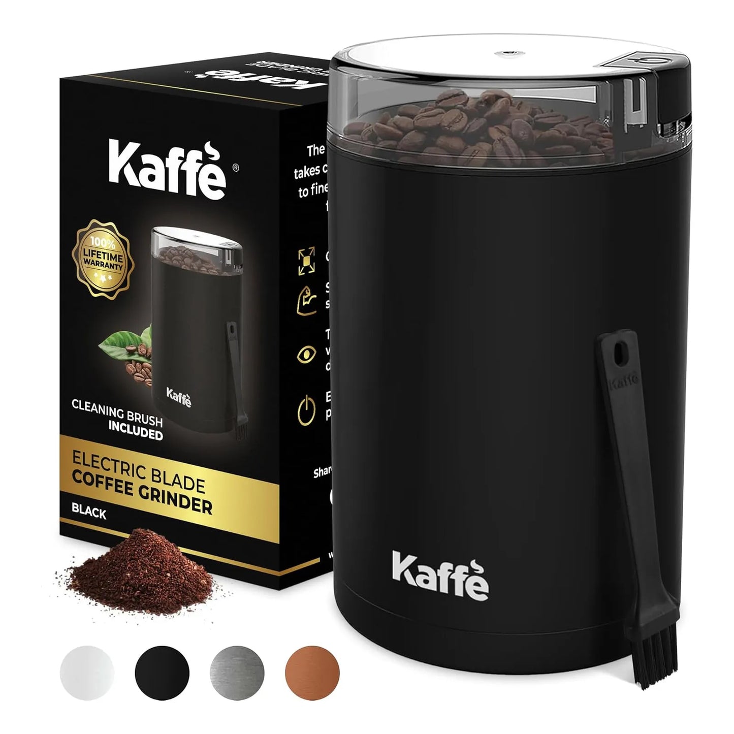 Molinillo Electrico Kaffe Capacidad 14 Tazas Muele Cafe Especias Granos Nueces