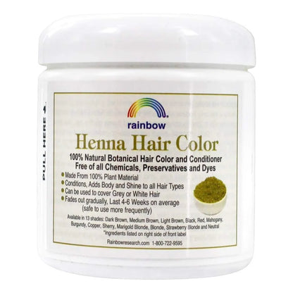 Pack 2 X Tintura De Henna Negra Persa 113 Ml Rainbow Resea