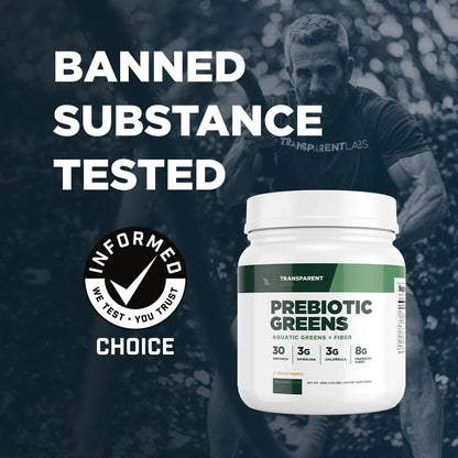 Prebiotic Greens Suplemento Superalimenticio Antioxidantes Espirulina Chlorella 30 Porciones