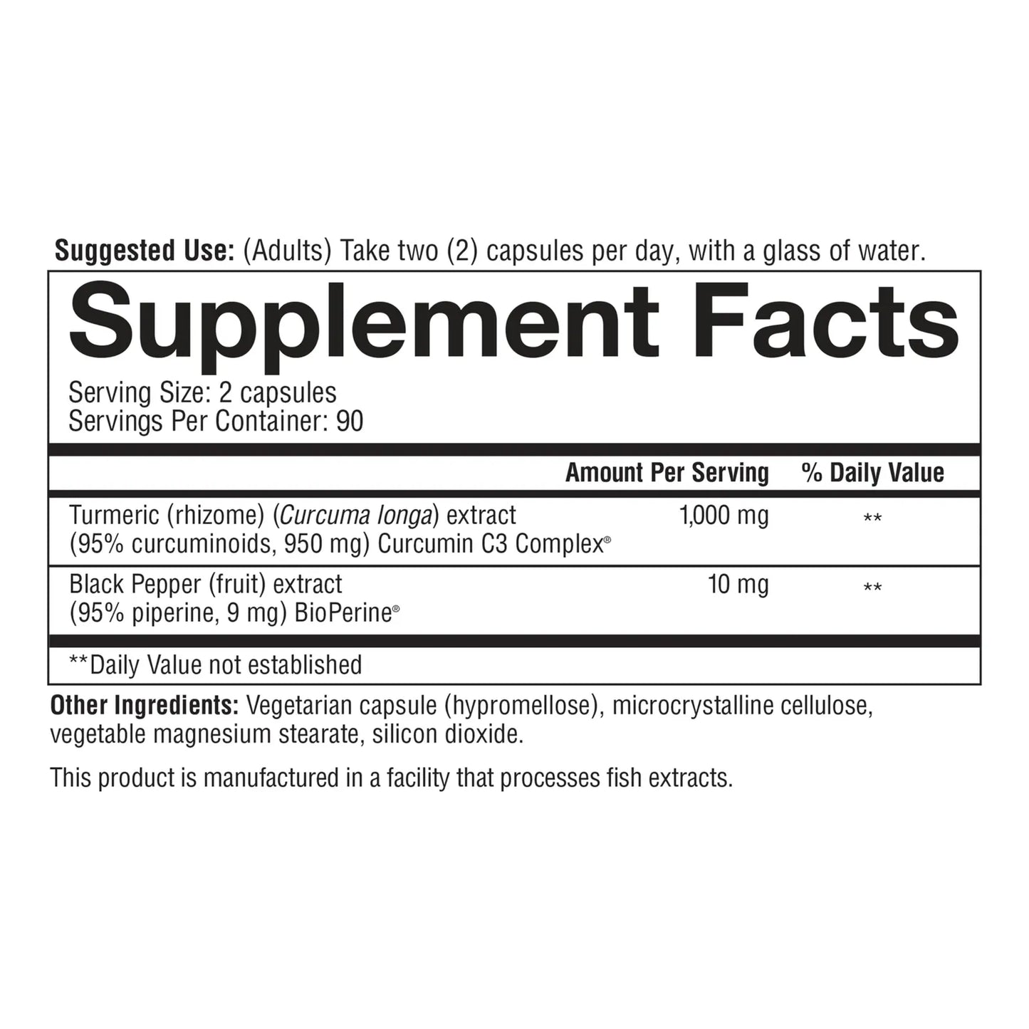 Cúrcuma Extra Fuerte 1000 Mg Con Pimienta Negra Soporte Articular 180 Cápsulas Vegetarianas