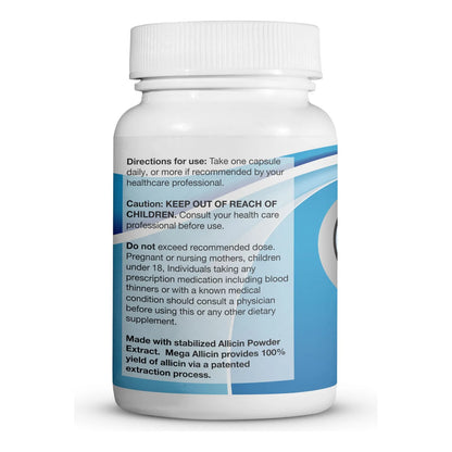 Capsulas De Ajo 180 Mg Alicina 90 Unidades Apoyo Inmunologico Sin Gluten
