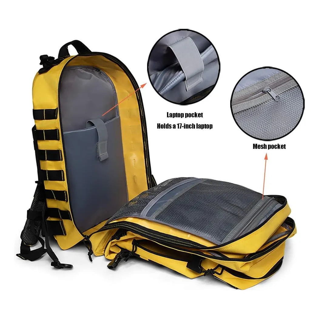 Mochila Táctica Militar QT&QY 45L Resistente Al Agua Con Sistema Molle