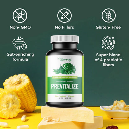 Previtalizar Complemento Prebiótico Natural Para Digestión Y Salud Intestinal