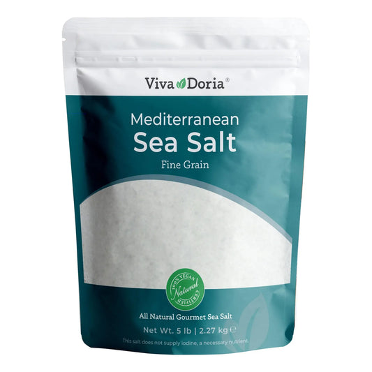 Sal Marina Mediterránea Grano Fino 5 Lb Pureza Y Sabor Único