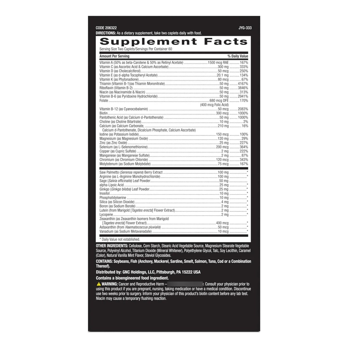Mega Men 50 Plus Multivitaminico Para Hombres Salud Corazon Prostata Memoria 120 Capsulas