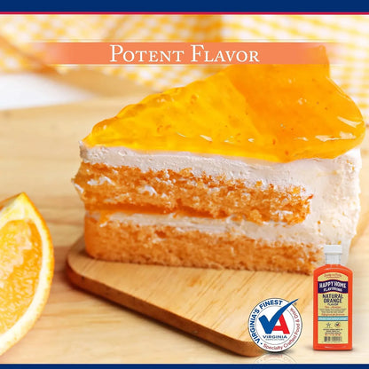Happy Home Sabor Natural De Naranja Sin Alcohol 7 Onzas Para Cocinar Y Hornear