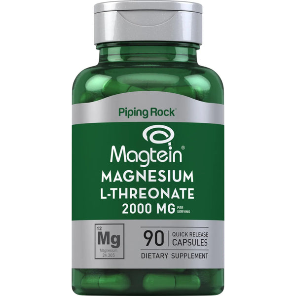 L Treonato De Magnesio 2000 Mg Con Magteina 90 Capsulas Suplemento Avanzado