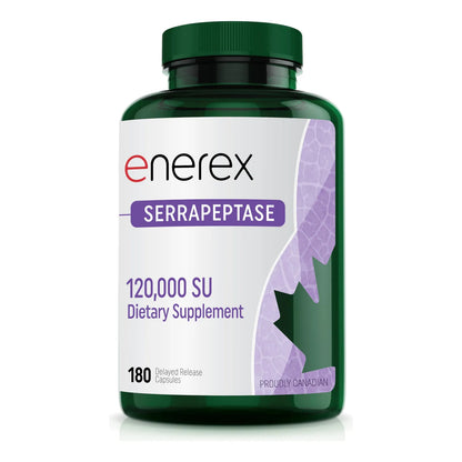 Serrapeptase 120000 SPU 180 Capsulas Enzimaticas De Alta Potencia Para Bienestar General