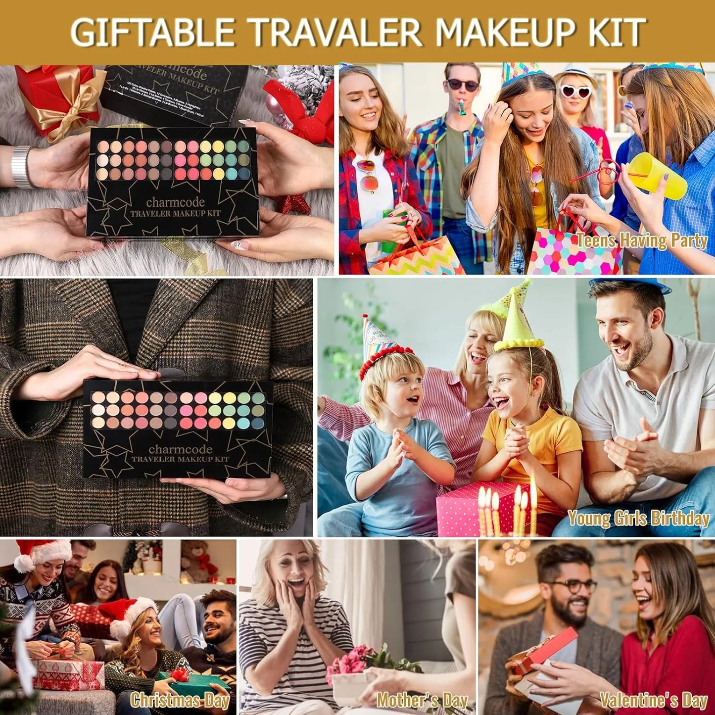 Kit De Maquillaje Profesional 186 Colores Todo En Uno Ideal Para Regalo