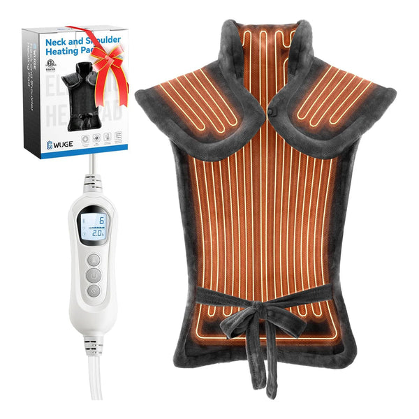 Almohadilla Termica Cervical Alivio Profundo 6 Temperaturas Control Remoto