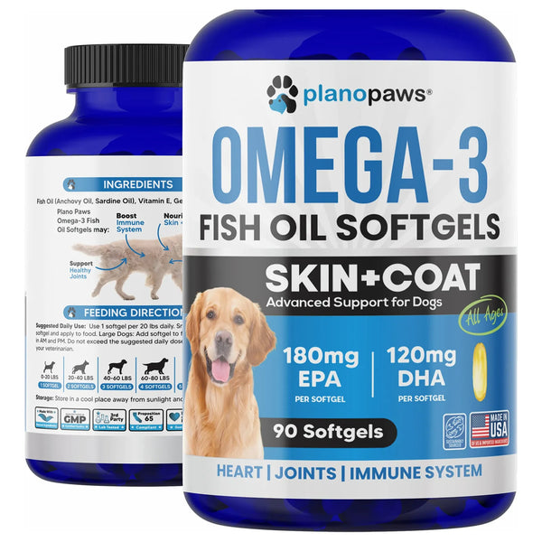 Aceite De Salmón Omega 3 Para Perros Piel Hidratada Y Articulaciones Fuertes