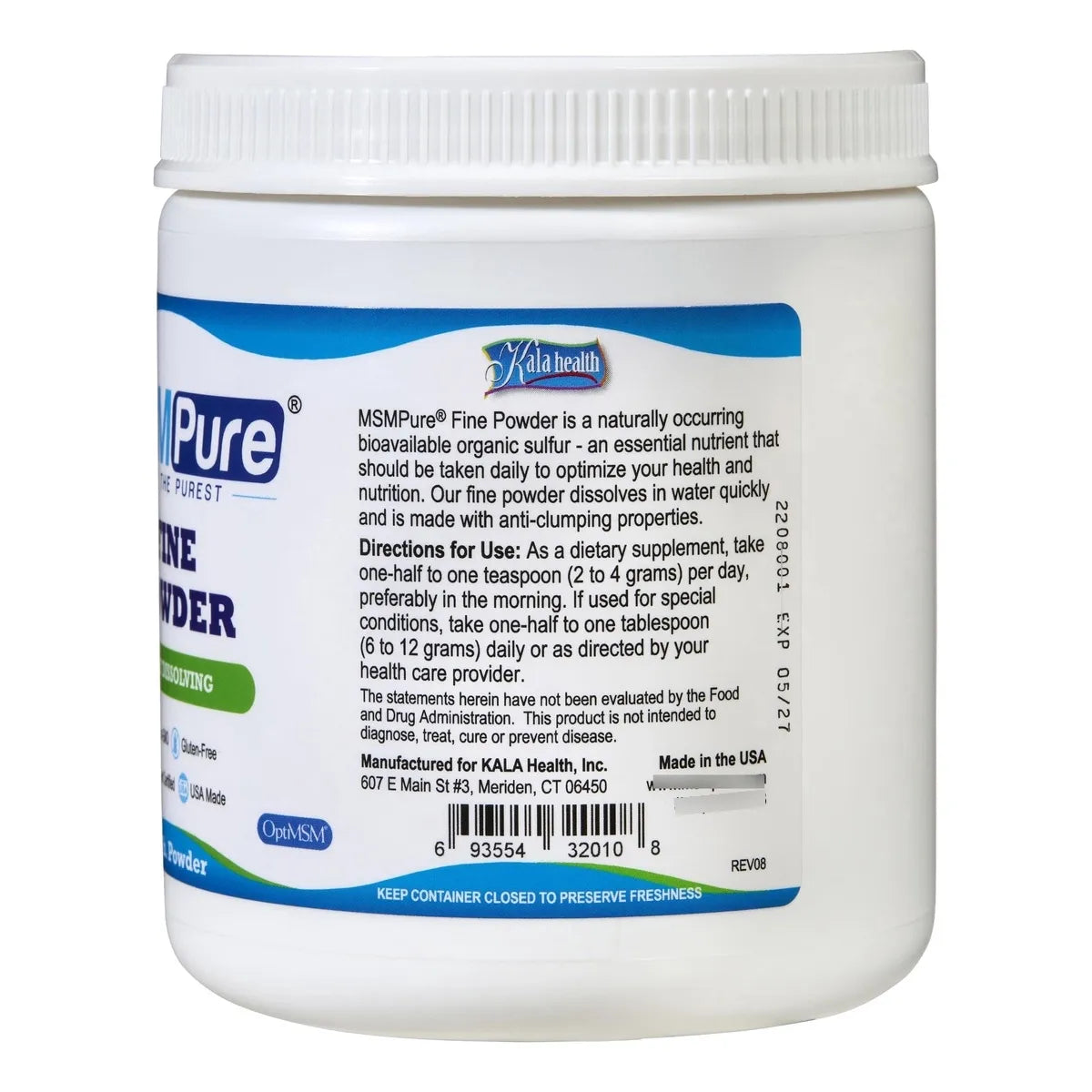 Msm Polvo Fino 1kg Suplemento Natural Para Articulaciones Piel Cabello