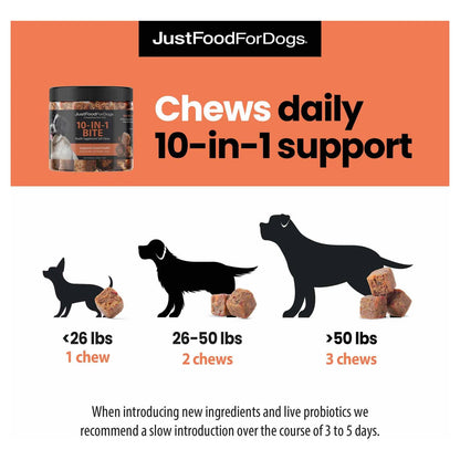 Masticable Multifuncional 10 En 1 Superalimentos Para Perros Salud Articular Piel Y Más
