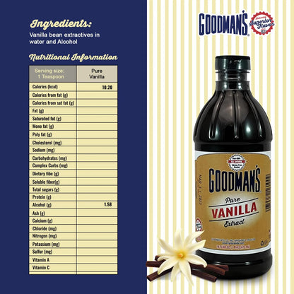 Extracto Puro De Vainilla Bourbon Madagascar 118 Ml Sin Gluten Y Kosher