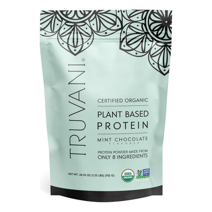 Proteína Vegana De Guisante Chocolate Menta 20 Porciones Orgánica Sin Gluten