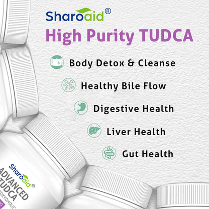 Suplemento TUDCA 1200 Mg Apoyo Hepático Limpieza Y Desintoxicación Vegano