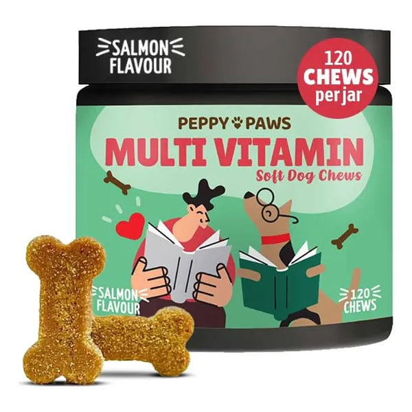 Multivitamin Dog 120 Soft Chews Omega 3 Glucosamina Vitaminas Natural USA