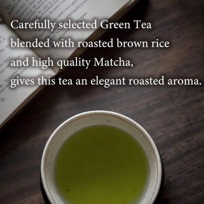 Té Verde Genmaicha Con Arroz Asado Y Matcha Hoja Suelta 100g De Japón