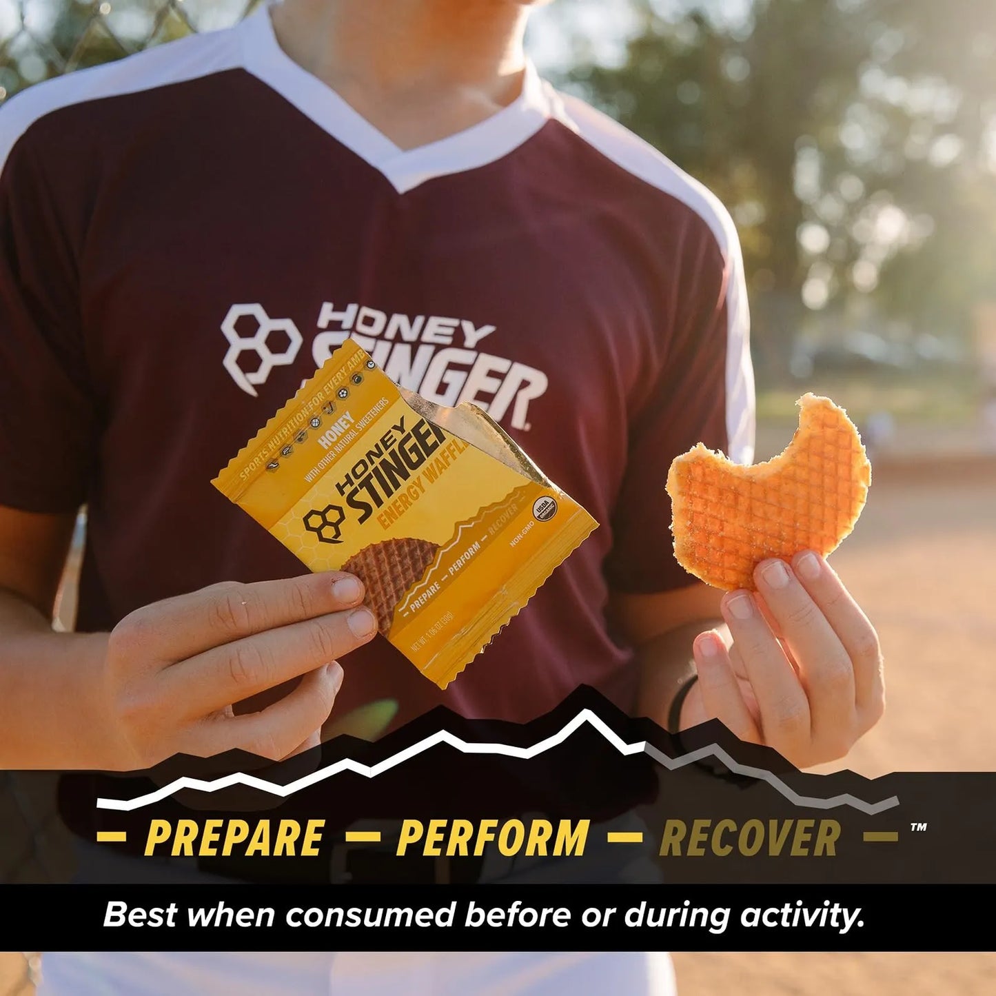 Gofres Organicos Energéticos De Miel Para Ejercicio Y Resistencia Caja De 16 Unidades