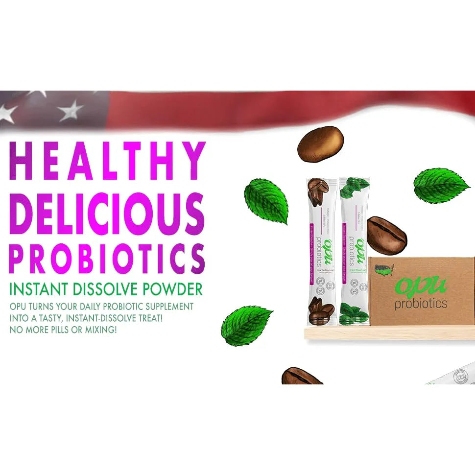 Opu Probiotics Mint Moca Instant Dissolve 5 Mil Millones UFC Salud Intestinal