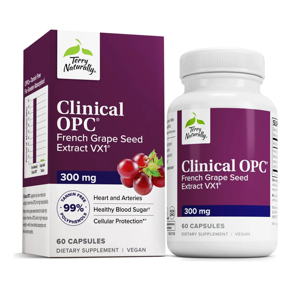 Clinical OPC Suplemento Cardiovascular Y Concentracion Con Extracto De Semilla De Uva
