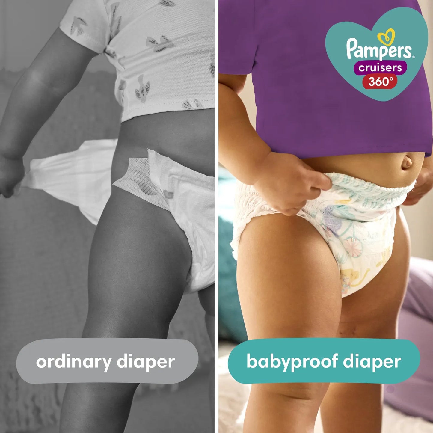 Pañales Pampers Cruisers 360 Talla 5 128 Unidades Protección Antifugas