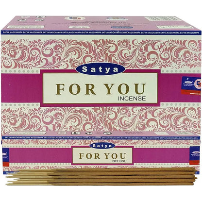 Varillas De Incienso Satya Con Soporte Paquete Aromatico 20 Unidades