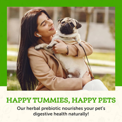 Prebiótico Herbal Salud Intestinal Para Perros Y Gatos Mezcla Orgánica Veterinario