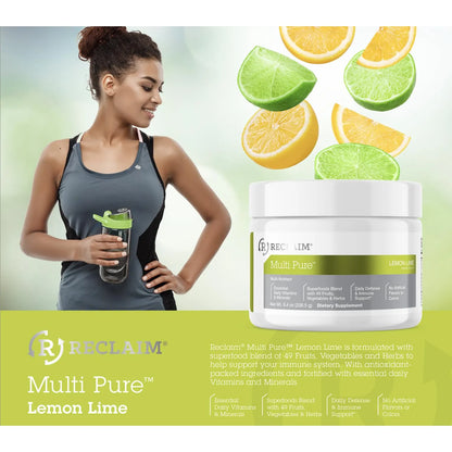 Reclaim Multi Pure Lemon Lime Apoyo Inmunológico Con Vitamina C Y Probióticos 30 Porciones