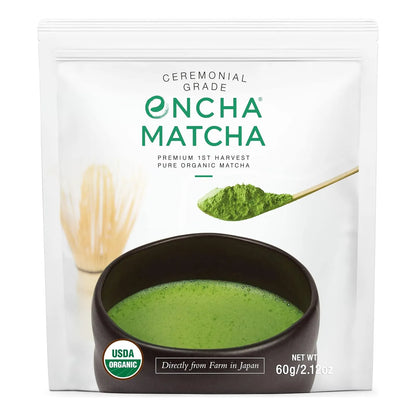 Té Verde Matcha Ceremonial Orgánico Japonés De Uji 60g Energía Natural Y Sabor Premium