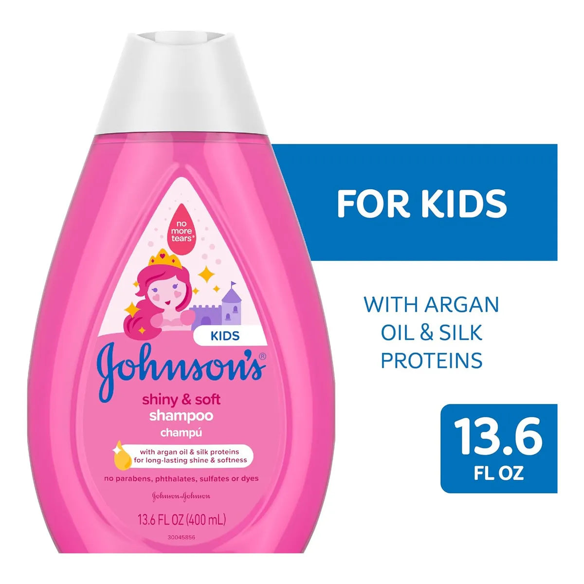 Champú Johnson Baby Shiny Soft Con Argán Y Proteínas De Seda Cabello Suave Y Brillante