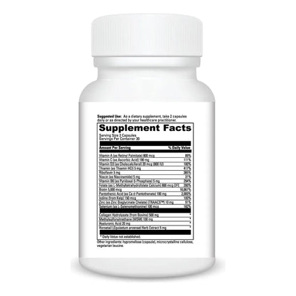 Capsulas Fortalecimiento Cabello Uñas Piel Con Biotina Colageno Vitaminas