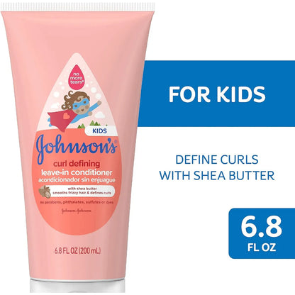 JohnsonS Curl Defining Acondicionador Ninos Manteca Karite Cabello Fresco Y Manejable